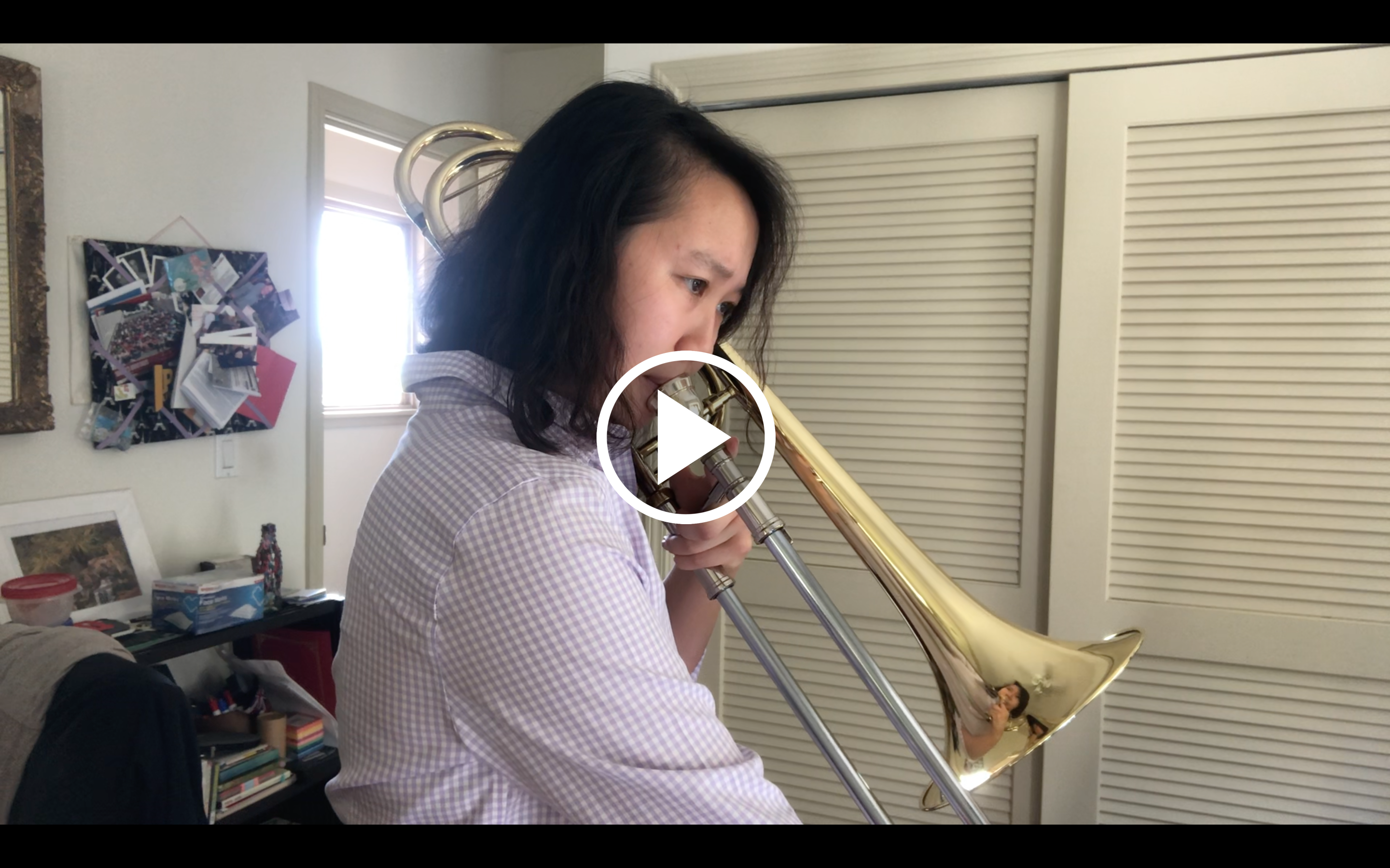 Playing the Trombone by Alyssa Lo